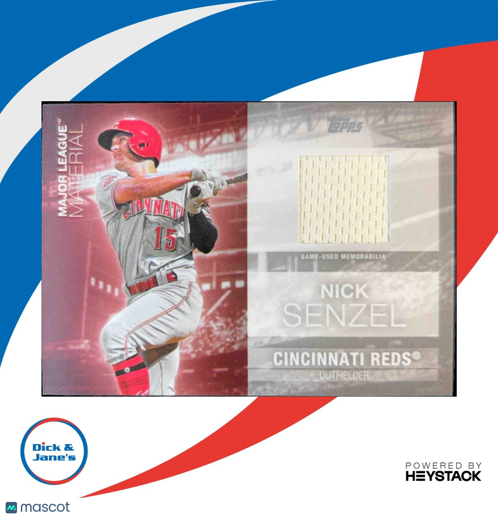 2020 Topps Nick Senzel Major League Material Relics #MLM-NS MEM Cincinnati Reds