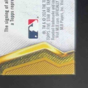 2024 Topps Five Star J.P. Martinez #FSA-JMA RC Auto Texas Rangers
