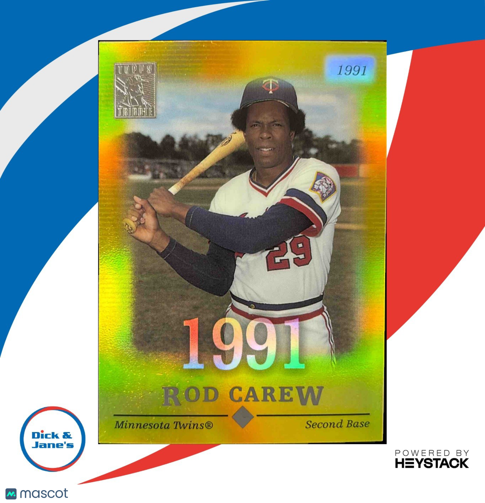 2004 Topps Tribute HOF Rod Carew Gold /79 #45 Minnesota Twins