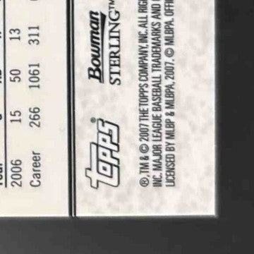 2007 Bowman Sterling Mark Hamilton Prospects #BSP-MH St. Louis Cardinals