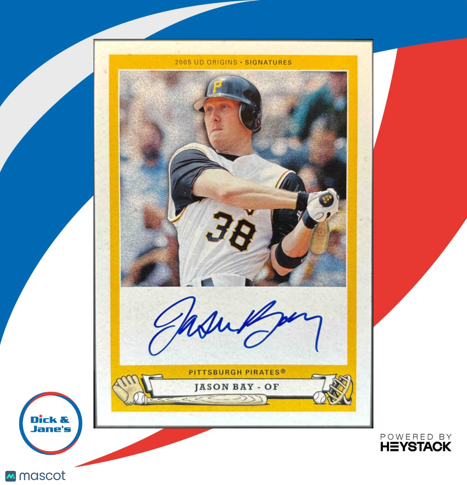 2005 Upper Deck Origins Jason Bay Signatures #JB1 Pittsburgh Pirates