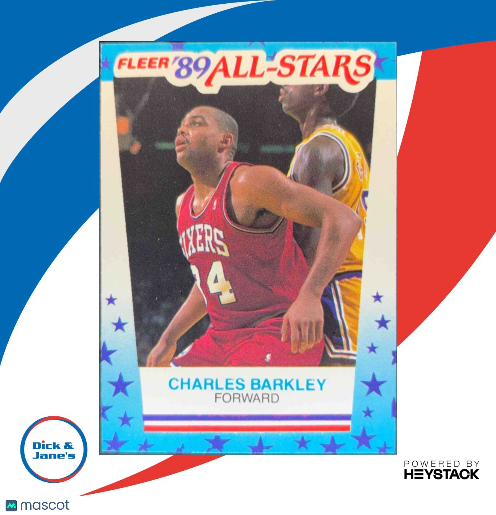 1989-90 Fleer Charles Barkley Stickers #4 Philadelphia 76ers