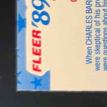 1989-90 Fleer Charles Barkley Stickers #4 Philadelphia 76ers