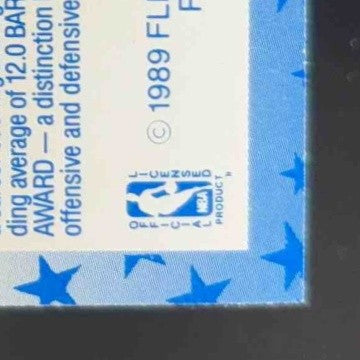 1989-90 Fleer Charles Barkley Stickers #4 Philadelphia 76ers