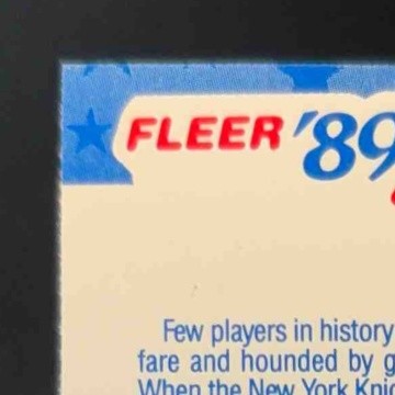 1989-90 Fleer Patrick Ewing Stickers #7 New York Knicks