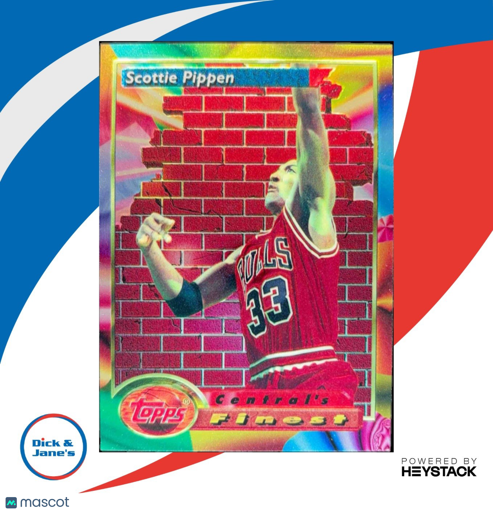 1993-94 Topps Finest Scottie Pippen #105 Chicago Bulls