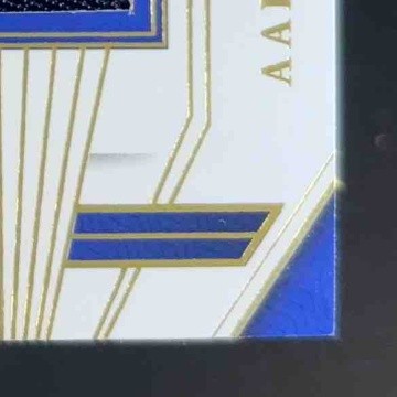 2022 National Treasures Aaron Donald Century Materials Gold /49 Los Angeles Rams