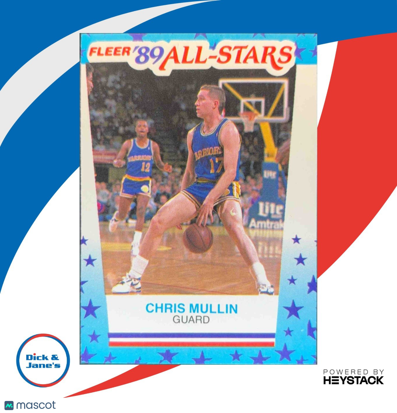 1989-90 Fleer Chris Mullin Stickers #9 Golden State Warriors