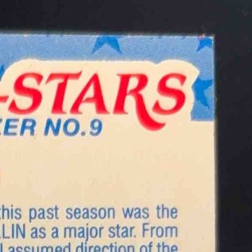 1989-90 Fleer Chris Mullin Stickers #9 Golden State Warriors