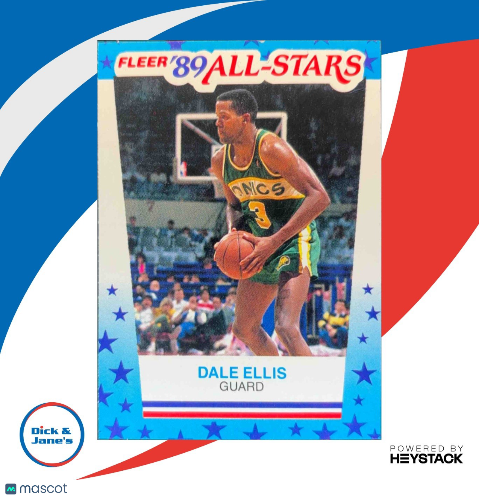 1989-90 Fleer Dale Ellis Stickers #8