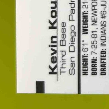 2007 Bowman 's Best Kevin Kouzmanoff #82 Auto RC San Diego Padres