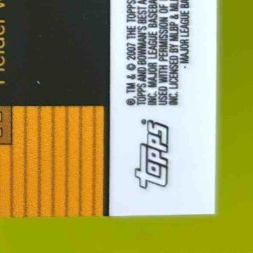 2007 Bowman 's Best Prince Fielder #51 Auto Milwaukee Brewers