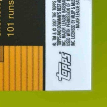 2007 Bowman 's Best Bill Hall #36 Auto Milwaukee Brewers