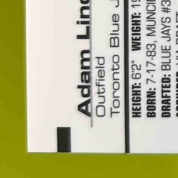 2007 Bowman 's Best Adam Lind #78b Auto RC Toronto Blue Jays