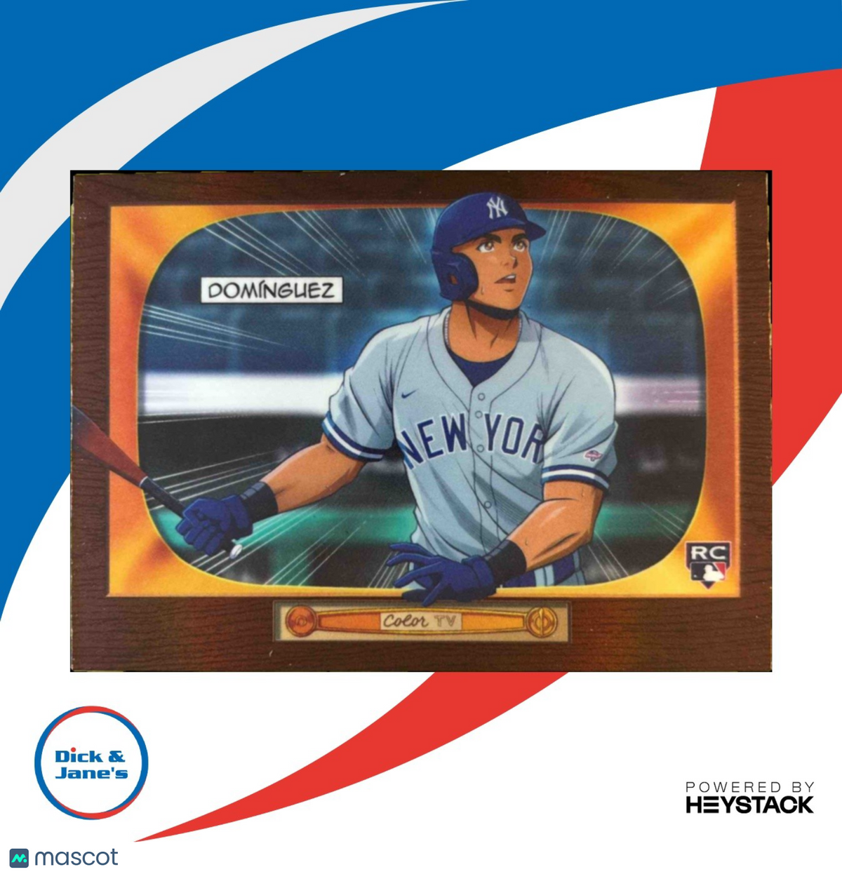 2024 Bowman Jasson Dominguez 55 Anime #BA-15 RC New York Yankees