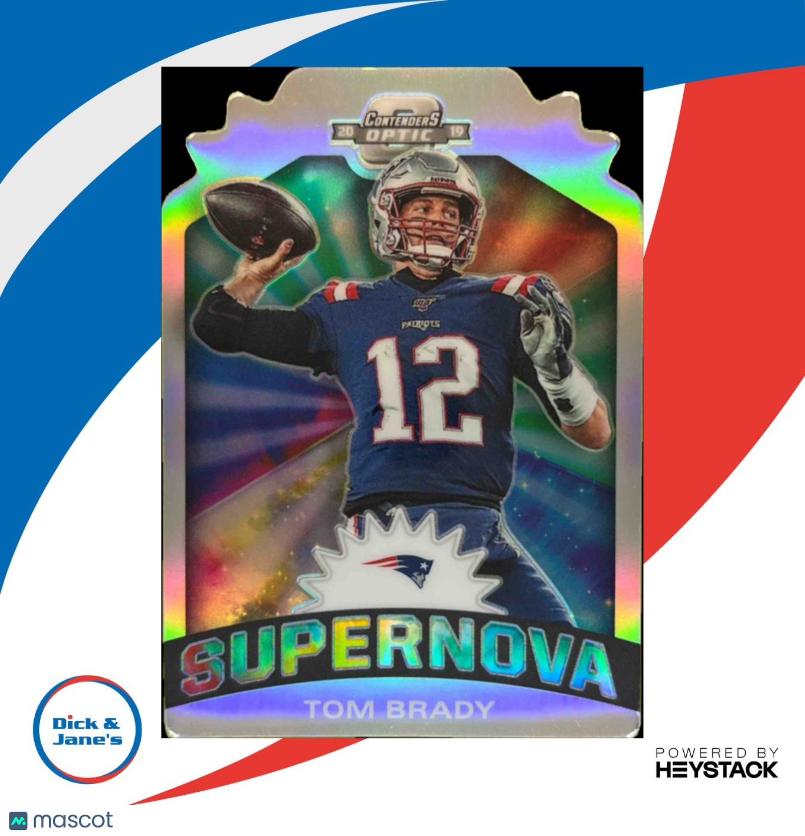 2019 Panini Contenders Optic Tom Brady Supernova Die Cuts New England Patriots