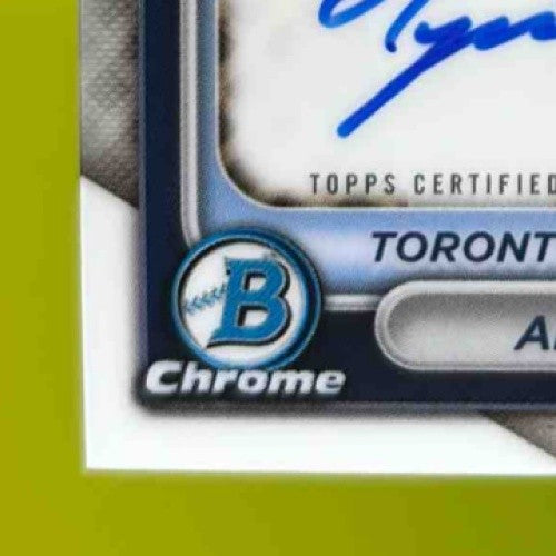 2024 Bowman Arjun Nimmala Chrome Auto #CPA-AN 1st Prospect Toronto Blue Jays