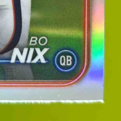 2024 Topps Chrome Bo Nix Refractor #206 RC Denver Broncos Rookie Card
