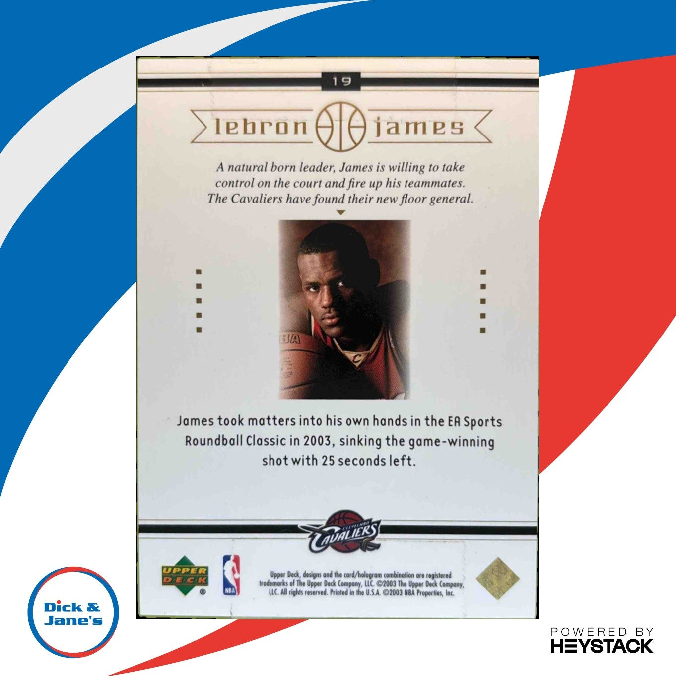 2003-04 Upper Deck LeBron James Box Set #19 RC Cleveland Cavaliers