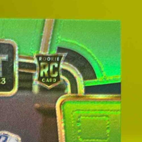 2023 Select Mazi Smith Neon Green Prizms Die Cut 314/599 RC Concourse Cowboys