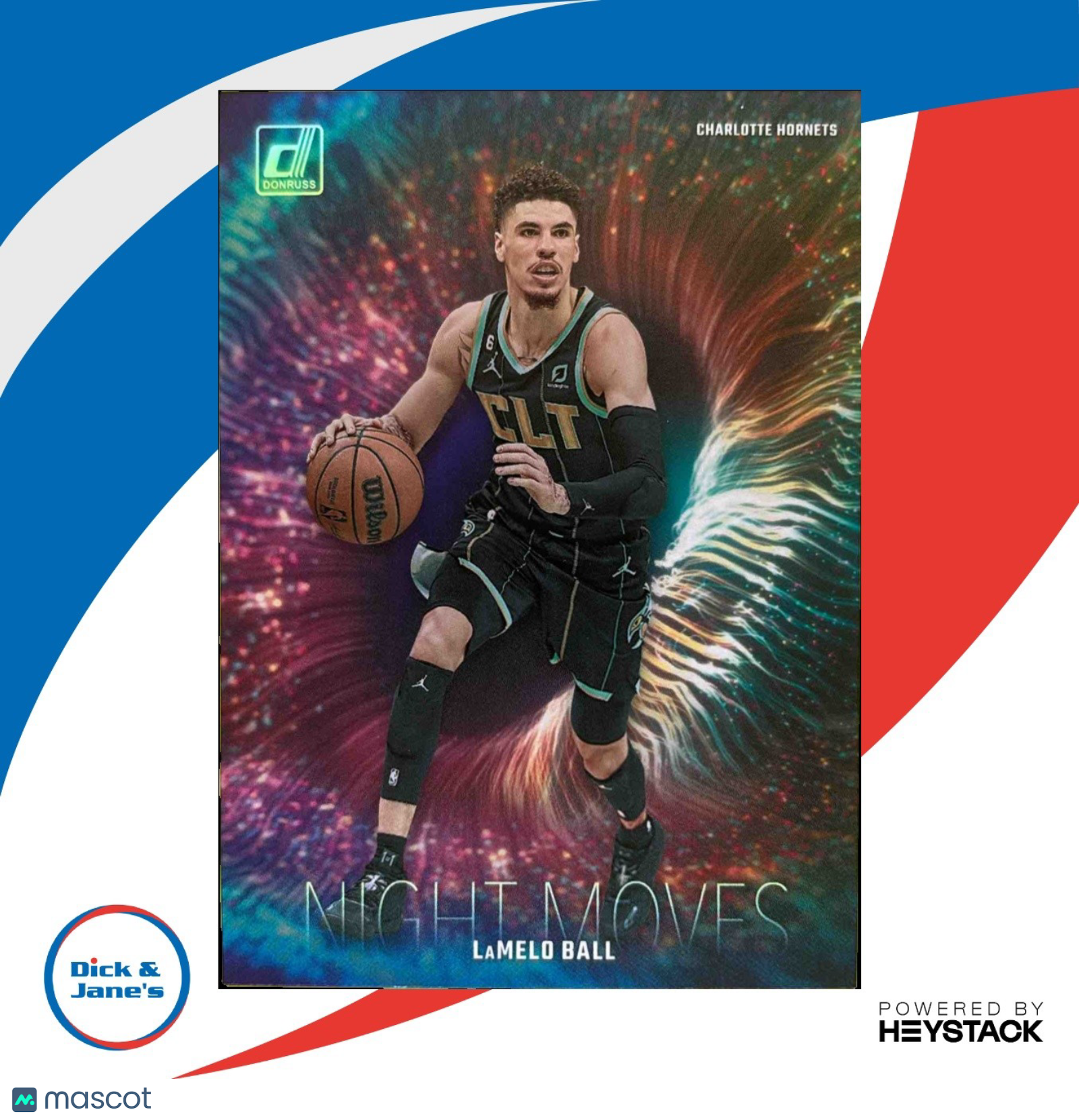 2023-24 Panini Donruss LaMelo Ball Night Moves #10 Charlotte Hornets