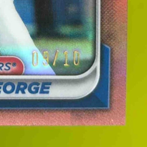 2024 Bowman Kendall George Chrome Prospects Rose Gold Refractor 9/10 LA Dodgers