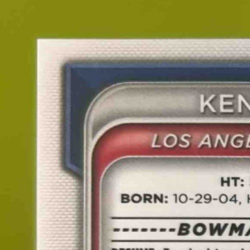 2024 Bowman Kendall George Chrome Prospects Rose Gold Refractor 9/10 LA Dodgers