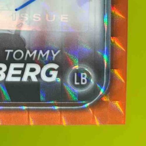 2024 Topps Chrome Tommy Eichenberg Rookie Auto Orange Geometric Refractor /25 RC