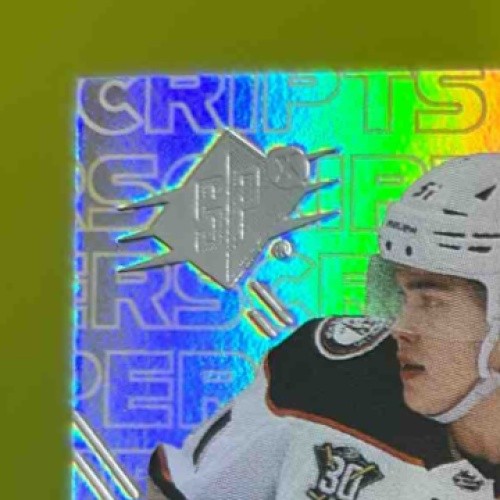 2024-25 Upper Deck SPx Olen Zellweger SuperScripts Rookies Gold 67/99 Auto Ducks