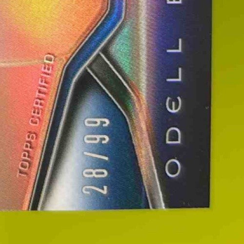 2014 Topps Platinum Odell Beckham Jr. Auto Blue Refractor 28/99 Giants Rookie