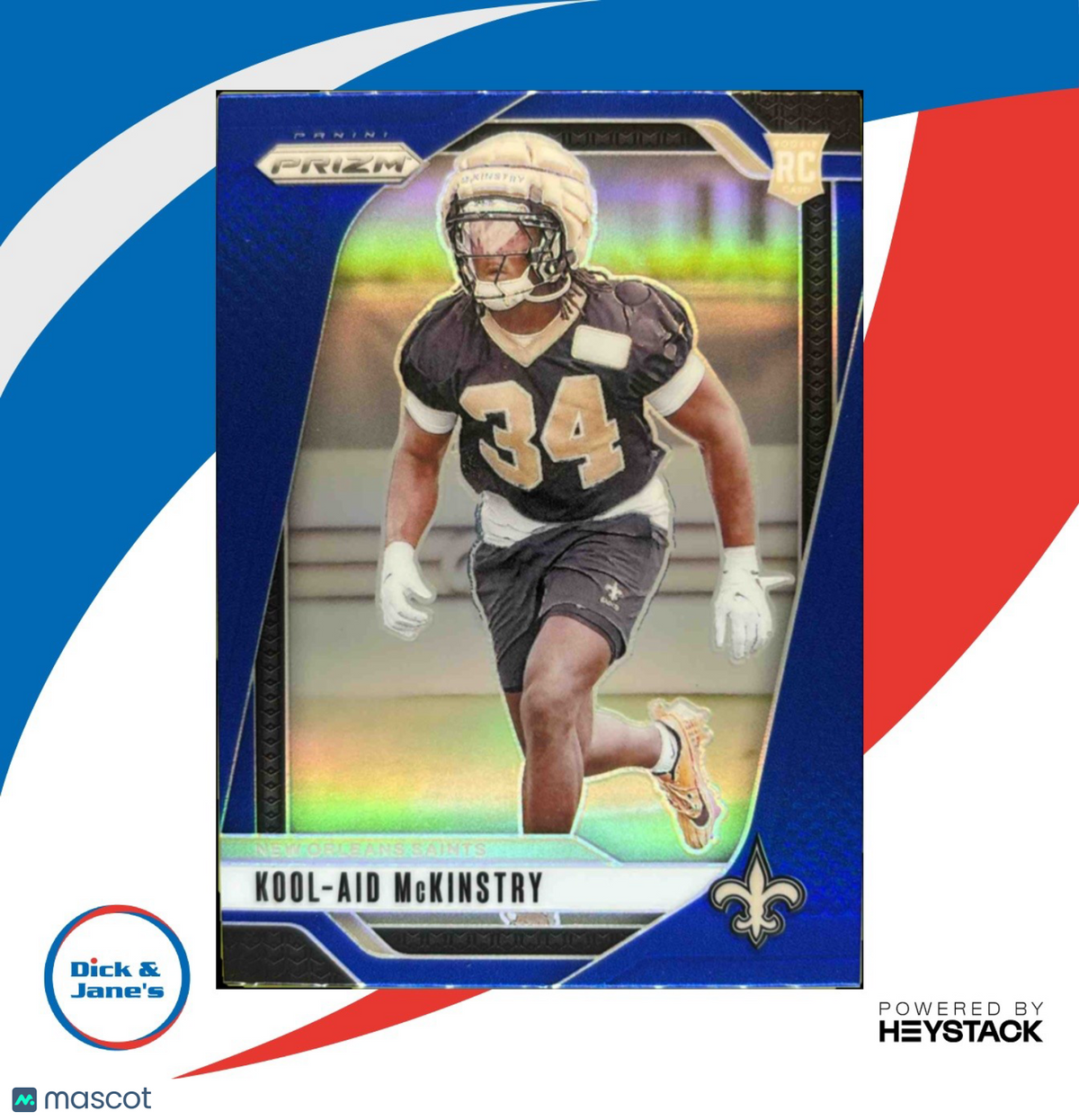 2024 Panini Prizm Kool-Aid McKinstry Blue #363 RC New Orleans Saints