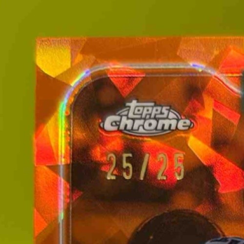 2024 Topps Chrome Sapphire Edition Donovan McNabb Auto Orange Refractor 25/25