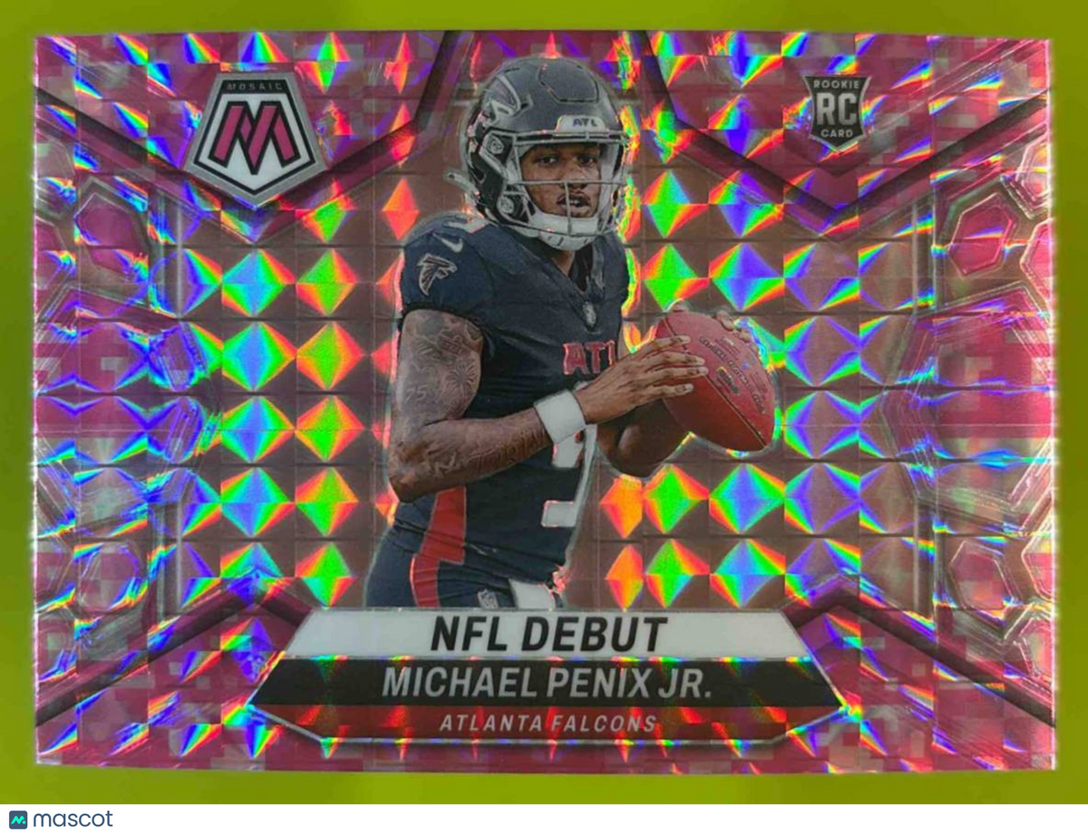 2024 Mosaic Michael Penix Jr. Camo Pink Prizm #274 RC NFL Debut Atlanta Falcons