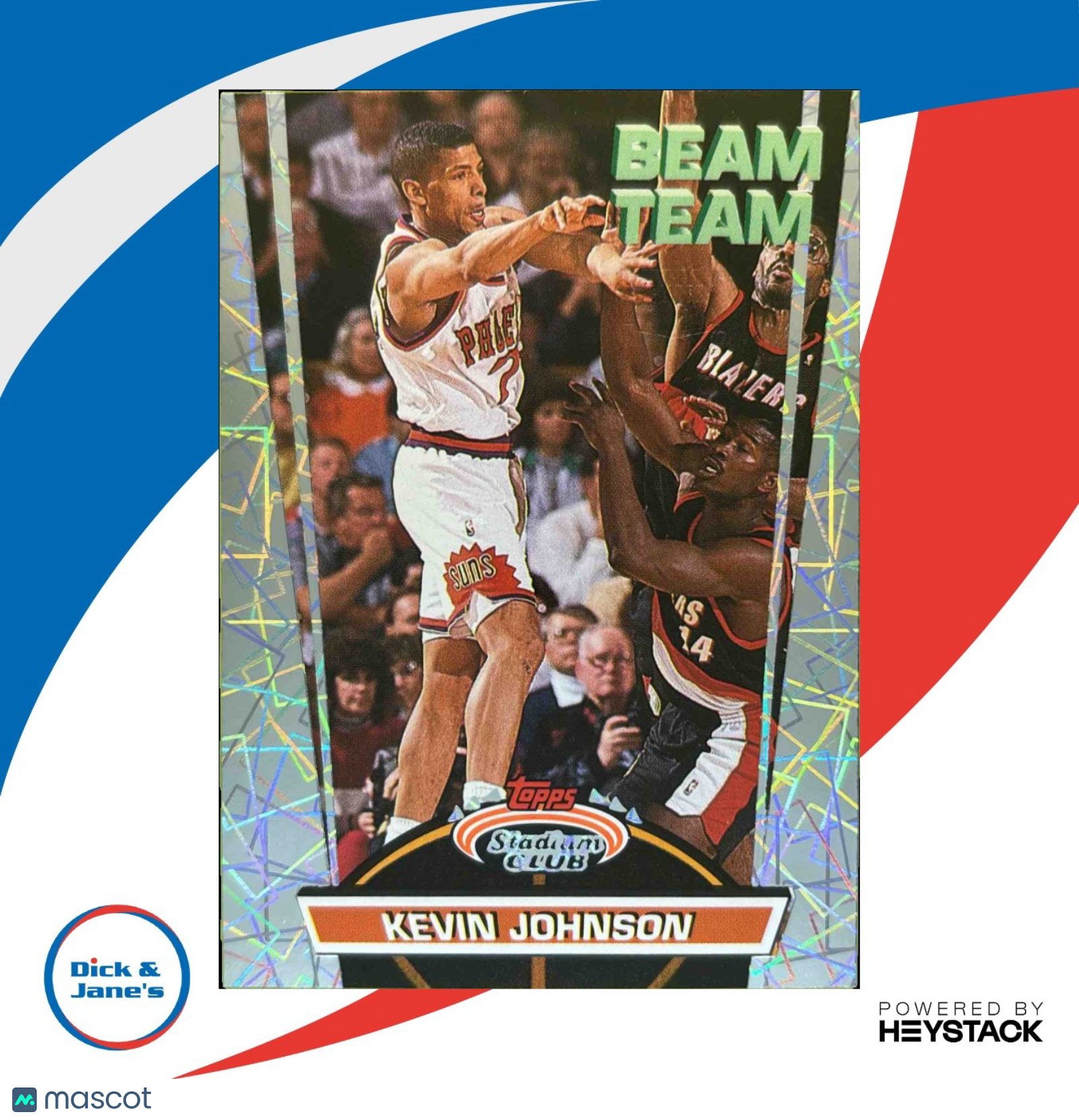 1992-93 Topps 93 Stadium Club Kevin Johnson Beam Team #12 Phoenix Suns