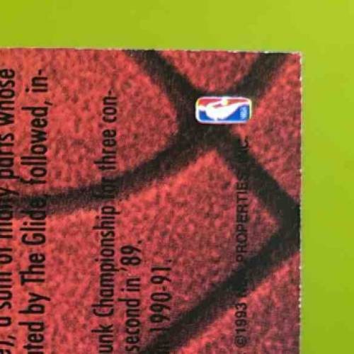 1992-93 Topps Stadium Club Clyde Drexler Beam Team #4 Portland Trail Blazers