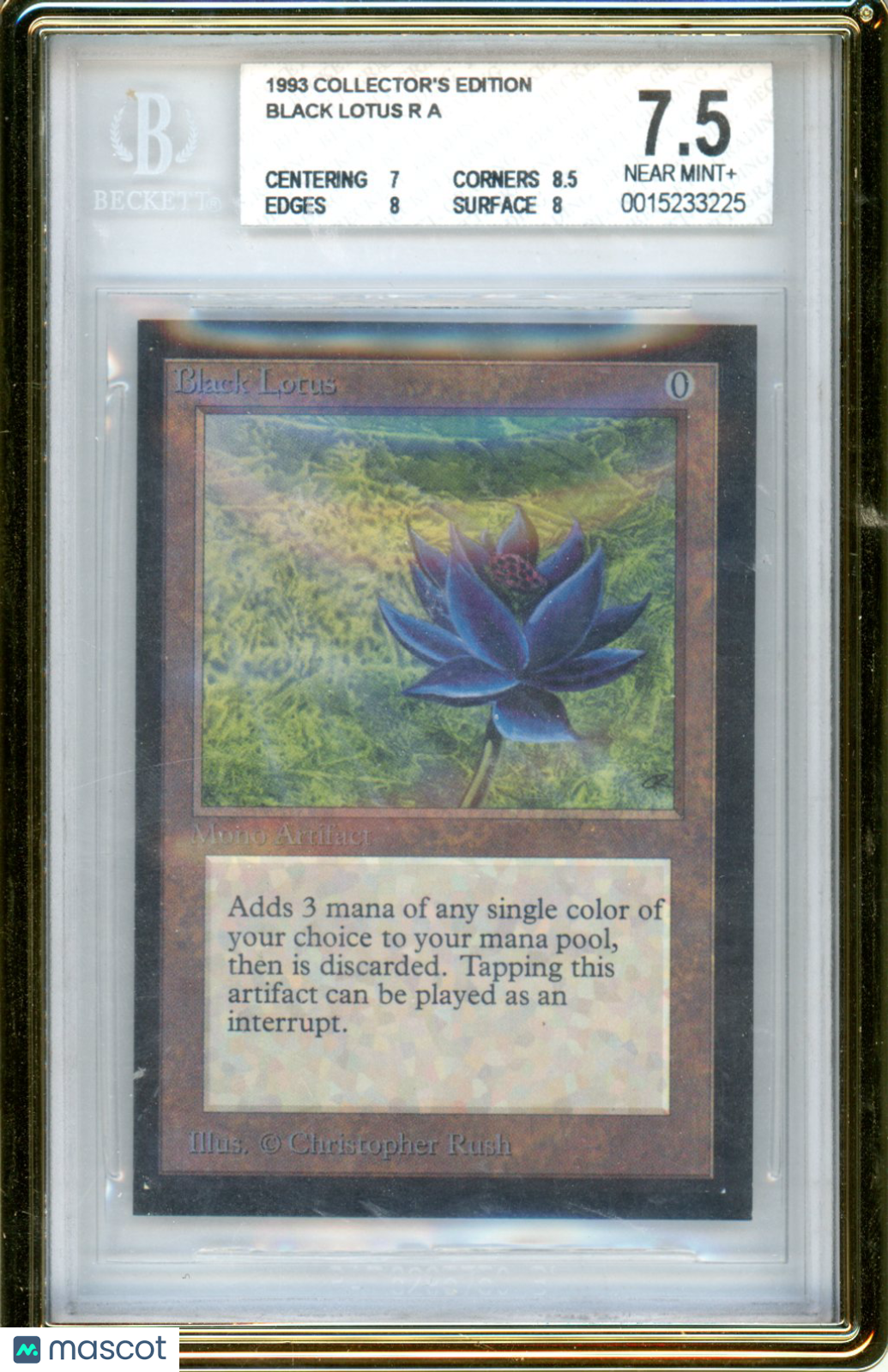 1993 Magic The Gathering Collector's Edition Black Lotus R #233 BGS 7.5