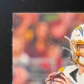 2020 Panini Mosaic Justin Herbert Prizm Reactive Blue RC Los Angeles Chargers