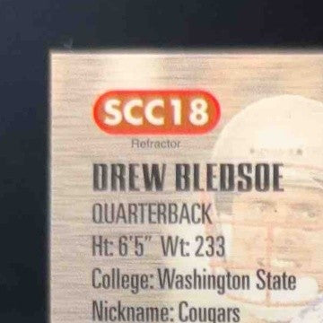1998 Topps Stadium Club Drew Bledsoe Chrome Refractor SCC18 New England Patriots