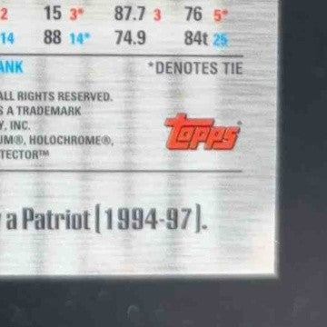 1998 Topps Stadium Club Drew Bledsoe Chrome Refractor SCC18 New England Patriots