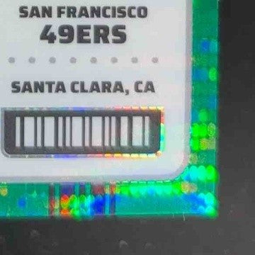 2022 Contenders Optic Deebo Samuel Green Pulsar 10/30 #48 Season Ticket 49ers