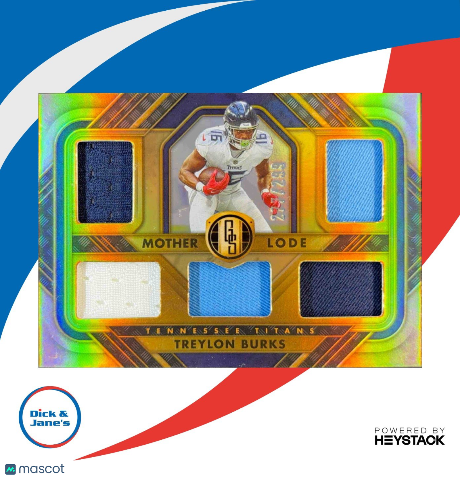 2023 Panini Gold Standard Treylon Burks Mother Lode /299 MEM Tennessee Titans