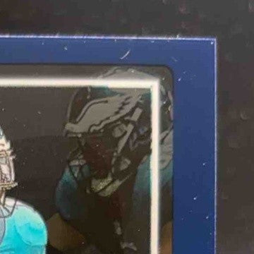 2022 Panini Clearly Donruss Jalen Hurts Blue 27/99 #38 Philadelphia Eagles