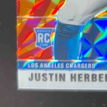 2020 Mosaic Justin Herbert Prizm Reactive Orange #263 RC Los Angeles Chargers
