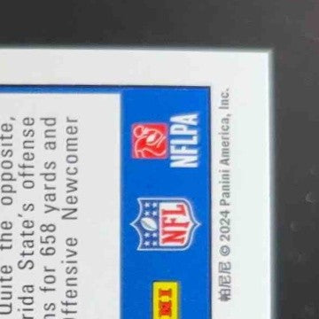 2024 Panini Score Keon Coleman Artist's Proof 30/35 #337 RC Buffalo Bills