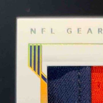 2020 National Treasures Drew Lock Jerry Jeudy Hamler NFL Gear Trio Prime Gold/10