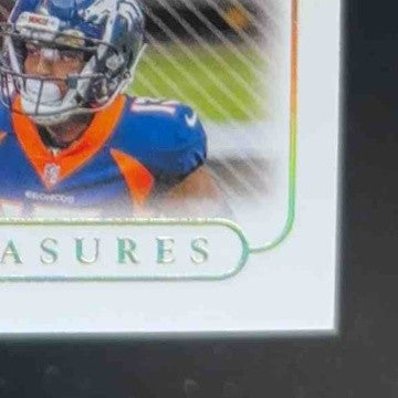 2020 National Treasures Drew Lock Jerry Jeudy Hamler NFL Gear Trio Prime Gold/10