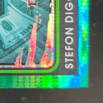 2021 Contenders Optic Stefon Diggs Winning Tickets Green Pulsar 21/30 Buffalo