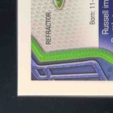 2013 Topps Chrome Russell Wilson Black Refractor 41/299 #175 Seattle Seahawks