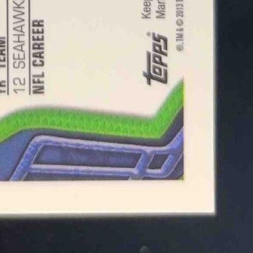 2013 Topps Chrome Russell Wilson Black Refractor 41/299 #175 Seattle Seahawks