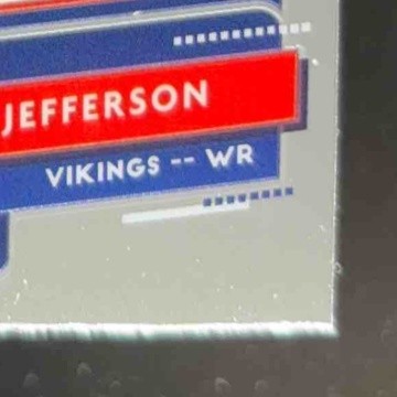 2020 Donruss Optic Justin Jefferson The Rookies #TR-JUJ RC Minnesota Vikings